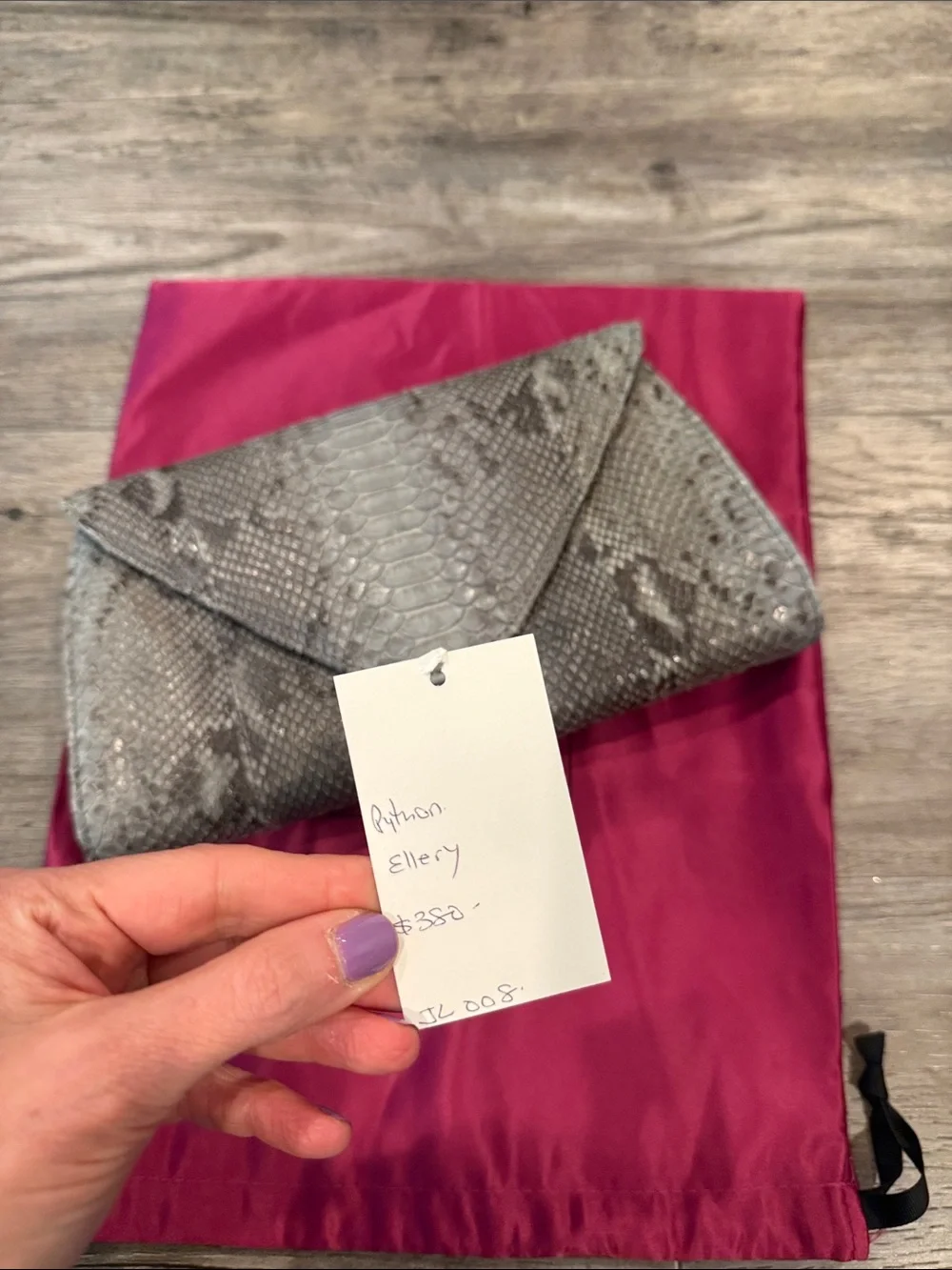 Jilly New York Clutch Exotic Skin Bag